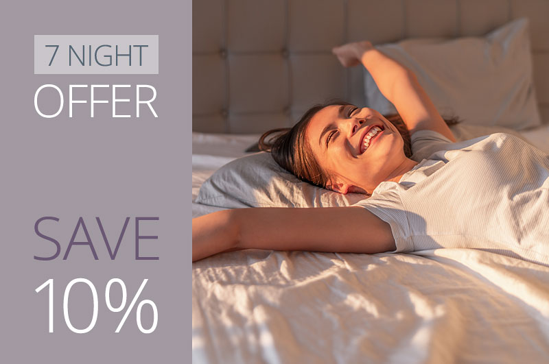 Save 10% off hotel bookings.