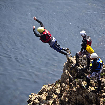 Coasteering.